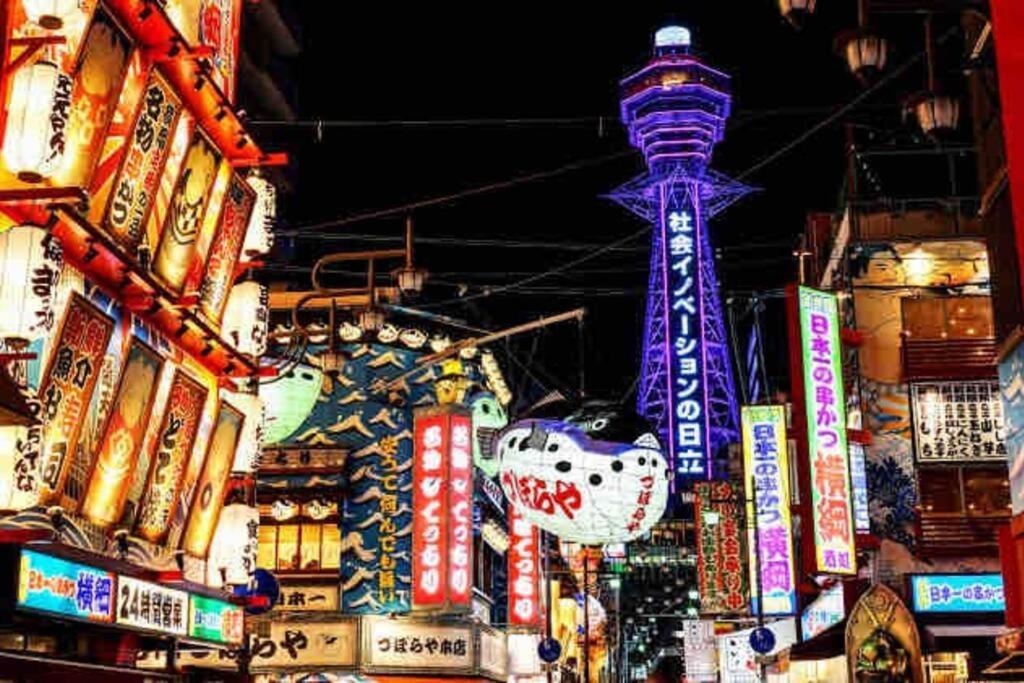 Wutong-40 Minutes Direct To Kansai Airport And 5 Minute Walk To Jr Or Subway Or Nankai Line And 1 Minute To Tsutenkaku The Landmark Of Osaka And Many Japanese Bistros Nearby Εξωτερικό φωτογραφία